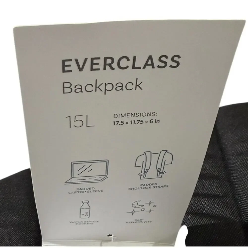 High Sierra Everclass Laptop Backpack 15L Fits 15.6 School Travel Work Bag Black